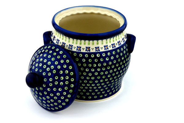 Jar with Lid and Handles 11"