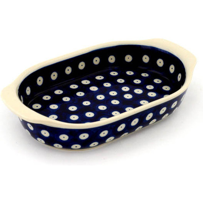 Oval Baker with Handles 8"