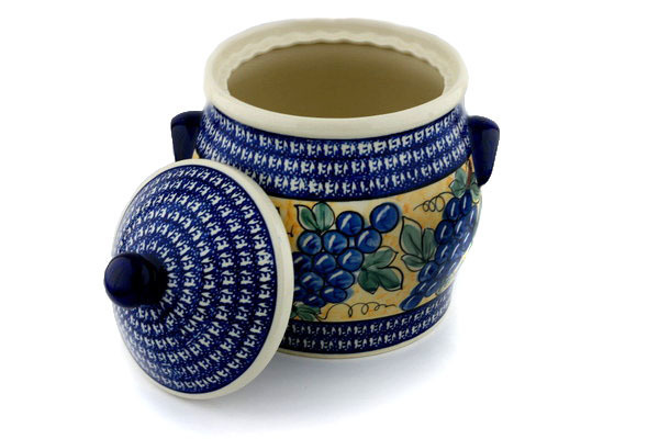 Jar with Lid and Handles 11"