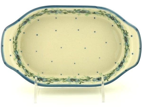 Oval Baker with Handles 8"