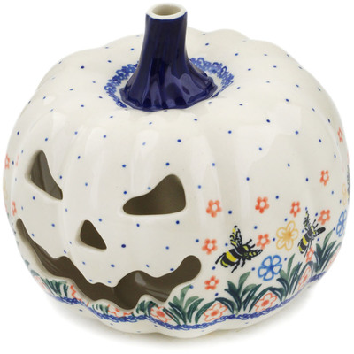 Jack O Lantern Candle Holder 6"