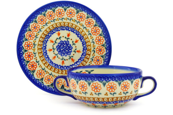 Bouillon Cup with Saucer 13 oz