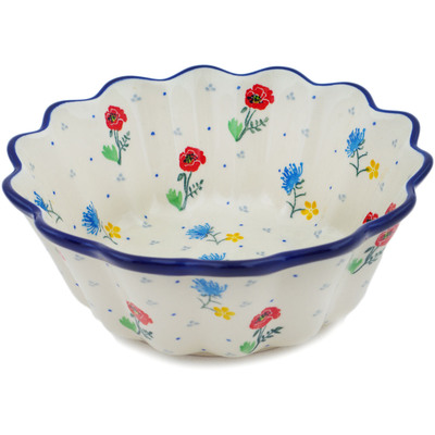 Scalloped Fluted Bowl 7"