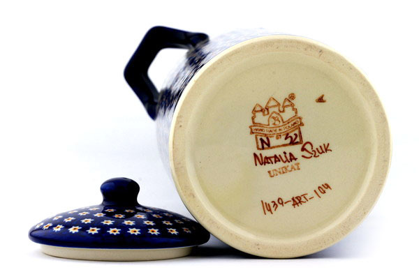 Jar with Lid and Handles 14"