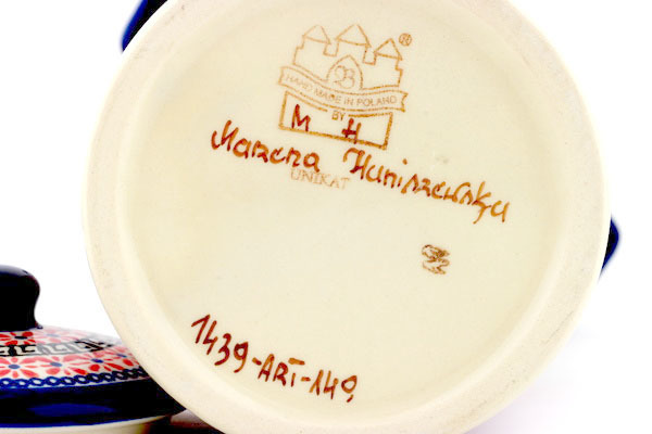 Jar with Lid and Handles 14"