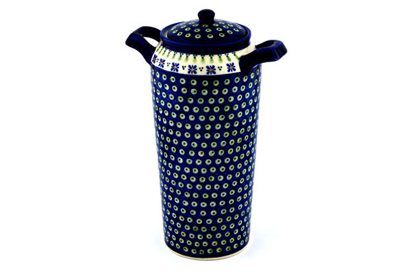 Jar with Lid and Handles 14"