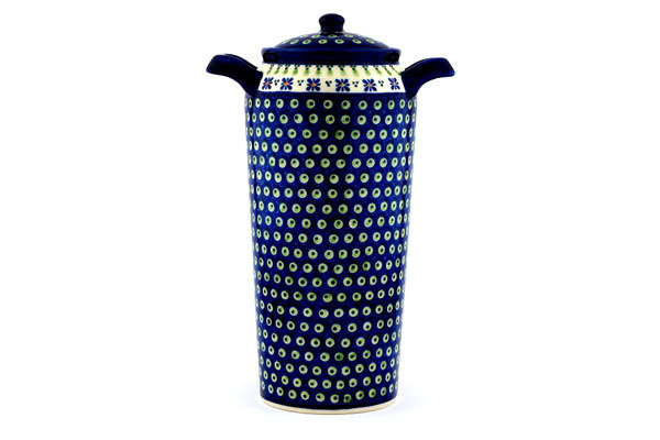 Jar with Lid and Handles 14"