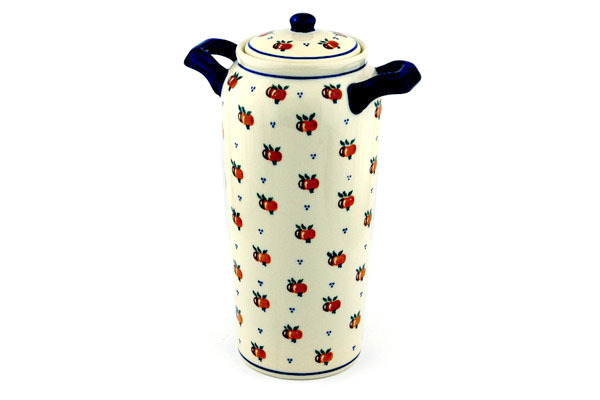 Jar with Lid and Handles 14"