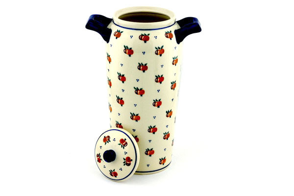 Jar with Lid and Handles 14"