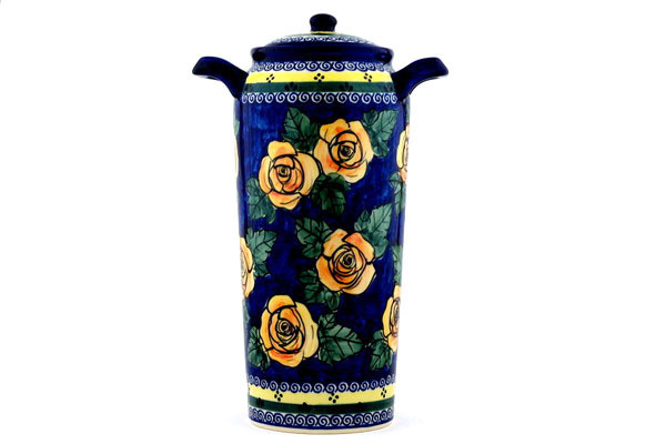 Jar with Lid and Handles 14"