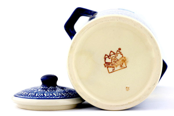 Jar with Lid and Handles 14"