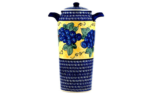 Jar with Lid and Handles 14"