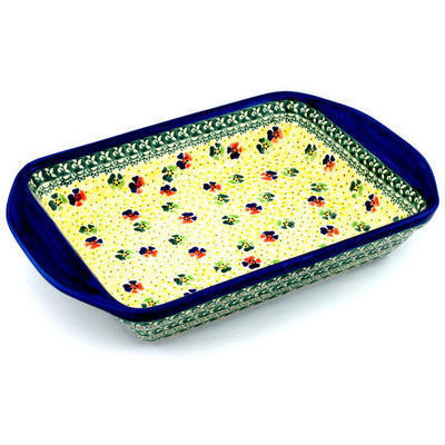 Rectangular Baker with Handles 16"
