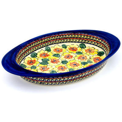 Oval Baker with Handles 17"