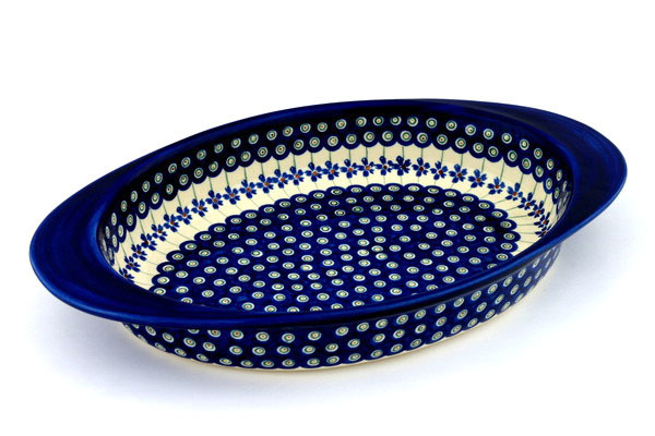 Oval Baker with Handles 17"