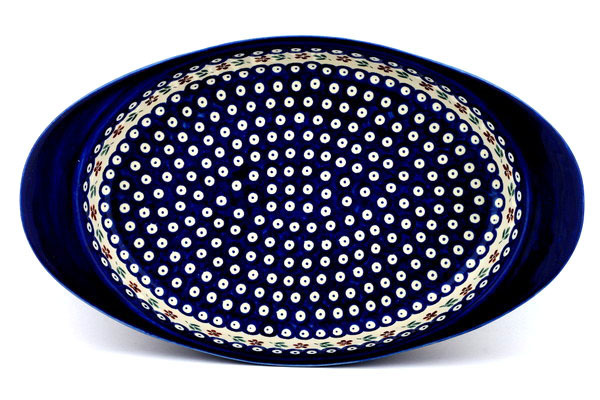 Oval Baker with Handles 17"