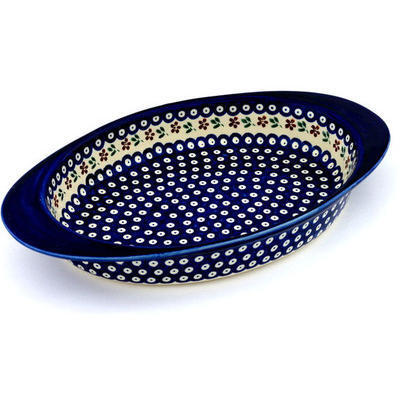 Oval Baker with Handles 17"