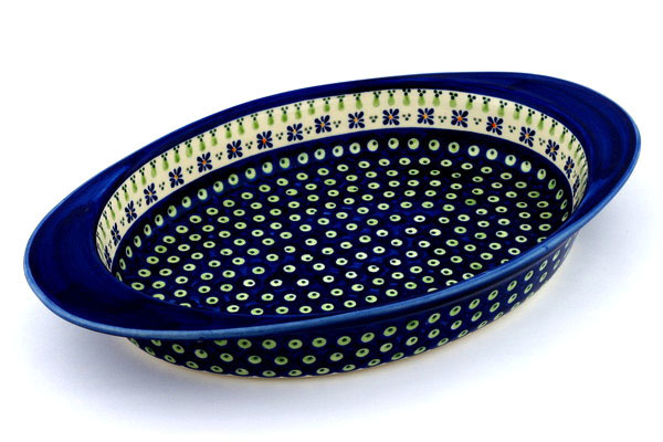 Oval Baker with Handles 17"