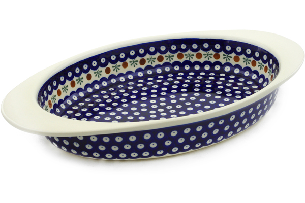 Oval Baker with Handles 17"