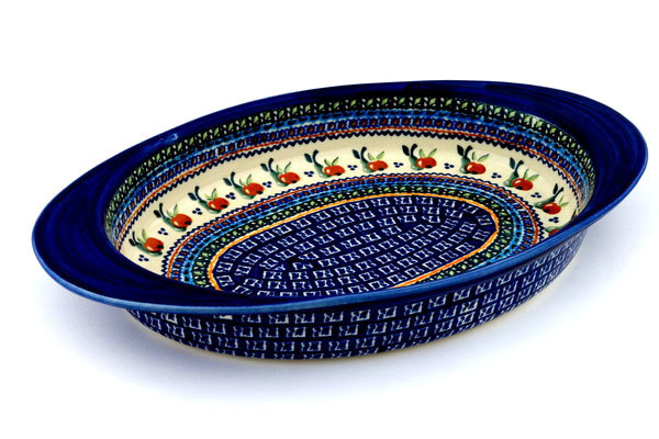 Oval Baker with Handles 17"