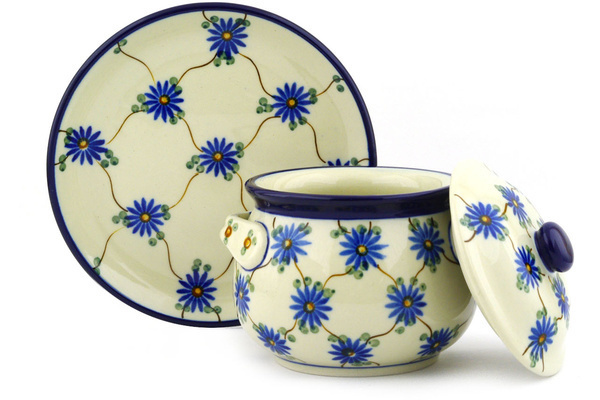 Bouillon Cup with Lid and Saucer 13 oz