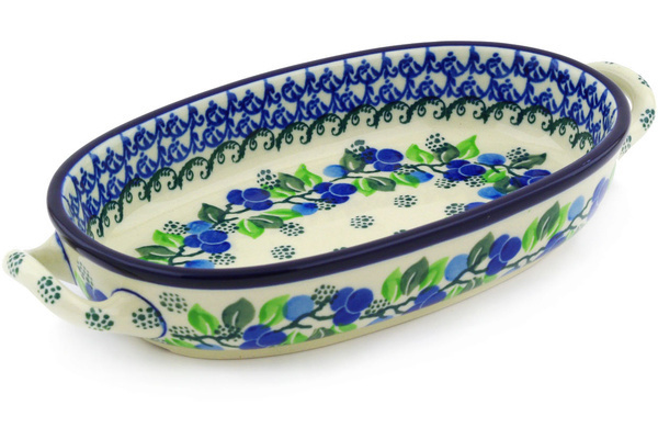 Oval Baker with Handles 9"