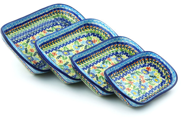 Set of 4 Rectangular Bakers 11"