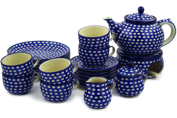 Dessert Set for 6 with Heater 40 oz