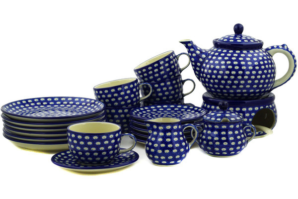 Dessert Set for 6 with Heater 40 oz