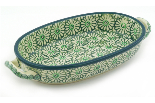 Oval Baker with Handles 9"