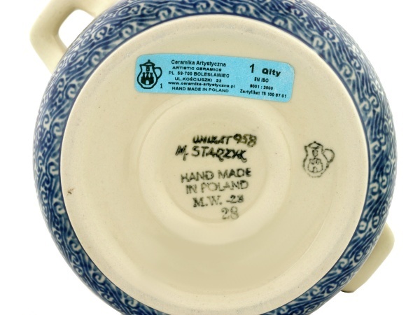 Jar with Lid and Handles 6"