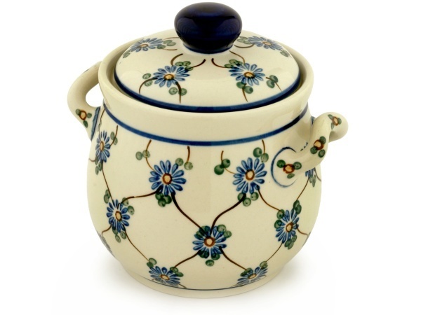 Jar with Lid and Handles 6"