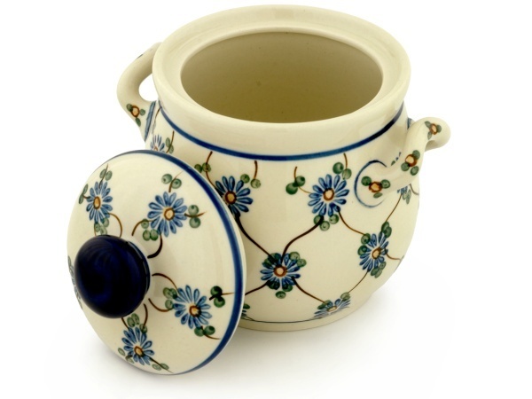 Jar with Lid and Handles 6"