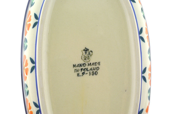 Oval Baker with Handles 9"