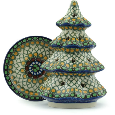 Christmas Tree Candle Holder 8"