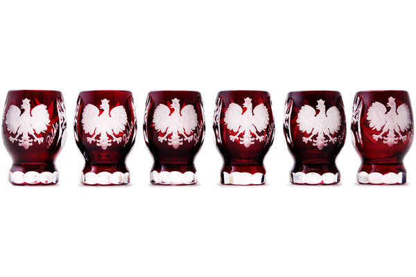 Crystal Shot Glass Set of 6 3"