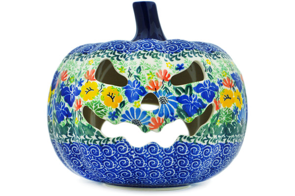 Jack O Lantern Candle Holder 7"