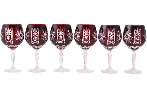 Crystal Wine Glass Set of 6 7"
