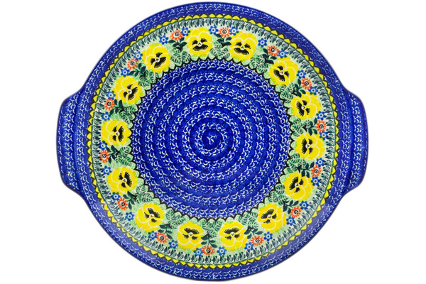 Platter with Handles 13"