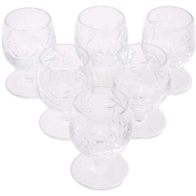 Crystal Liquor Glass Set of 6