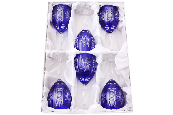 Crystal Wine Glass Set of 6 7"