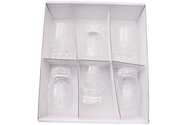 Crystal Shot Glass Set of 6 3"
