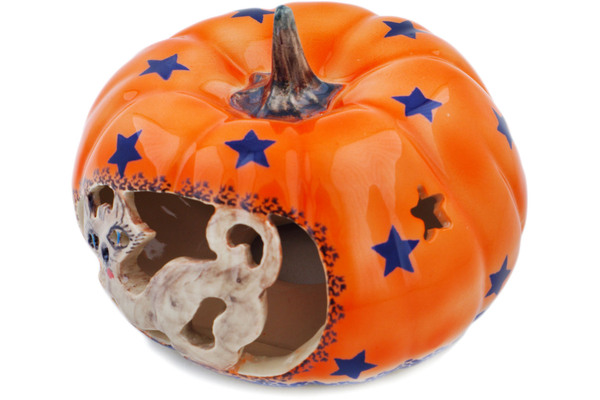 Jack O Lantern Candle Holder 6"