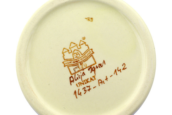 Jar with Lid and Handles 8"