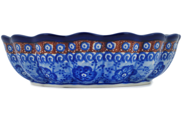 Scalloped Fluted Bowl 8"