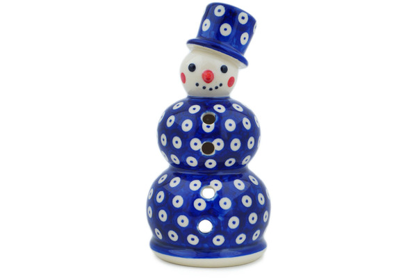 Snowman Candle Holder 6"