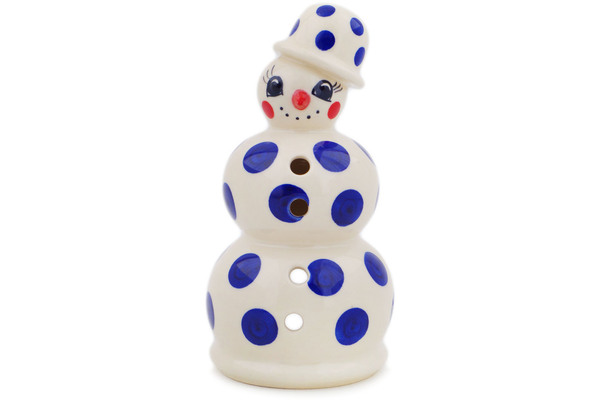 Snowman Candle Holder 6"