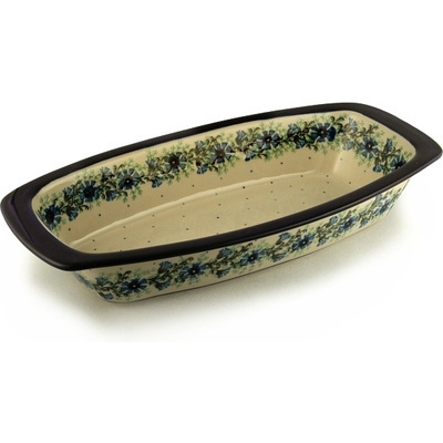 Oval Baker with Handles 14"