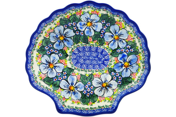 11" Fluted Shell Shaped Platter