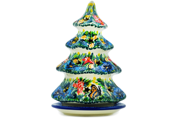 Christmas Tree Candle Holder 7"